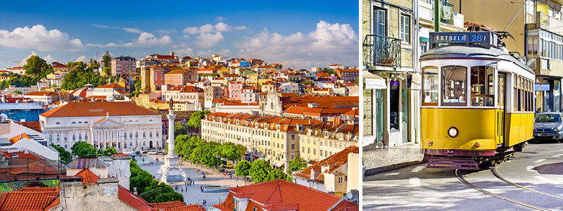Den maleriske hovedstad Lissabon, Portugal